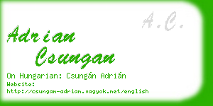 adrian csungan business card